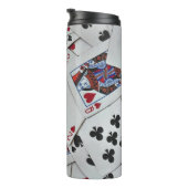 Kaarten spelen Poker Games Queen King Thermosbeker (Geroteerd rechts)