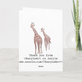 Kaarten tekenen voor moeder- en kindergiraffen (Achterkant)