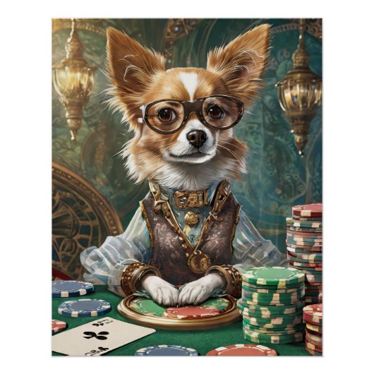 Kaarten tellen, Steampunk Chihuahua Perfect Poster (Voorkant)