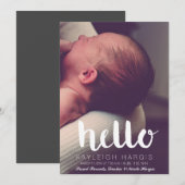 Kaarten ter bekendmaking van de geboorte (Voorkant / Achterkant)