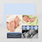 Kaarten ter bekendmaking van de geboorte (Voorkant / Achterkant)