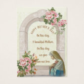 Kaarten ter herinnering aan de Moederdag van Virgi Visitekaartje (Voorkant)