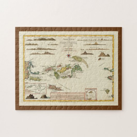  kaarten, USVI Legpuzzel (Horizontaal)