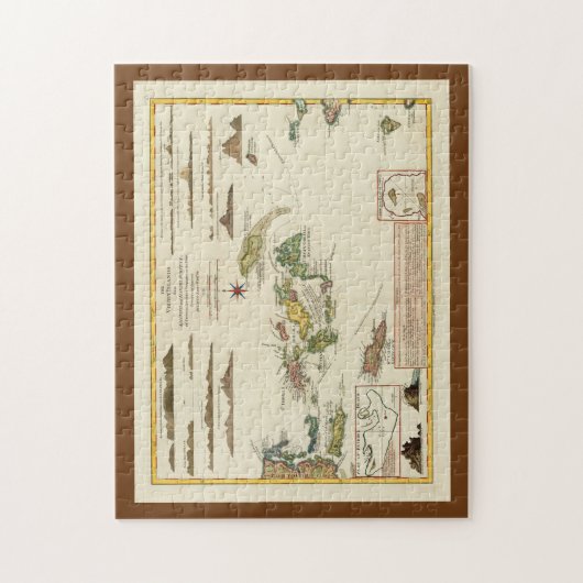  kaarten, USVI Legpuzzel (Verticaal)