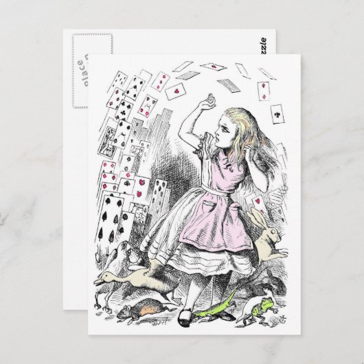 Kaarten vallen Alice aan (Voorkant / Achterkant)