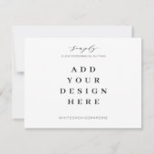 kaarten van 5,5 x 4,25 inch afdrukken notitiekaartje (Achterkant)