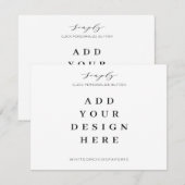 kaarten van 5,5 x 4,25 inch afdrukken notitiekaartje (Voorkant / Achterkant)