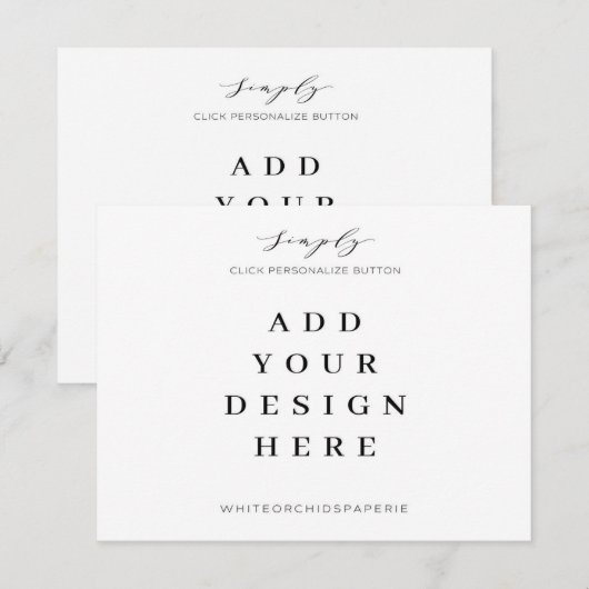 kaarten van 5,5 x 4,25 inch afdrukken notitiekaartje (Voorkant / Achterkant)