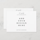 kaarten van 5 x 3,5 inch afdrukken notitiekaartje (Voorkant / Achterkant)