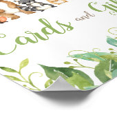 Kaarten van Baby shower van bosland Poster (Hoek)