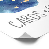 Kaarten van Baby showers van maan en sterren en ca Poster (Hoek)