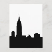 Kaarten van Black & White New York Silhouette Post (Voorkant)