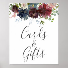 Kaarten van Bourgogne, Floral, Greenery en Gifts S Poster