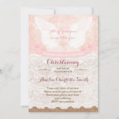 Kaarten van Christening Party voor meisje in antie (Voorkant)