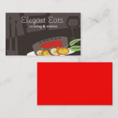 Kaarten van de biz-catering van de kok van de bize visitekaartje (Voorkant / Achterkant)