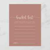 Kaarten van de Bucket Bucket met kalligrafie (Voorkant)