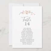 Kaarten van de Cherry Blossom Table Number Seating (Voorkant)