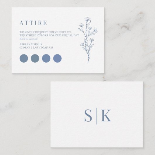 Kaarten van de Dress Code van de bendes (Voorkant / Achterkant)