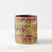 Kaarten van de Duitse rechtbank - vlaggen/honden,  Mok (Midden)