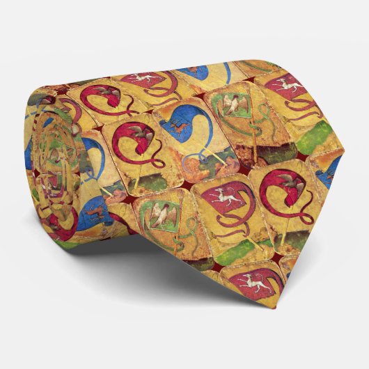 Kaarten van de Duitse rechtbank - vlaggen/honden, Stropdas (Opgerold)