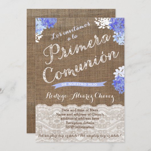 Kaarten van de eerste Spaanse gemeenschap voor Jon (Voorkant / Achterkant)