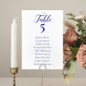 Kaarten van de Elegant Blue Wedding Seating Chart