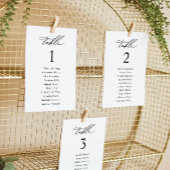 Kaarten van de Elegant Wedding Seating Chart
