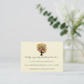 Kaarten van de Flower Love Tree Response en Websit (Staand voorkant)