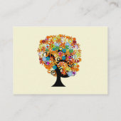 Kaarten van de Flower Love Tree Response en Websit (Achterkant)