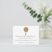 Kaarten van de Flower Love Tree Response en Websit (Staand voorkant)
