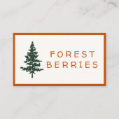 Kaarten van de Forest Theme Party Snack - bosbesse Plaatskaartje (Voorkant)