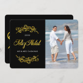 Kaarten van de Foto van Feliz de Geboorte (Voorkant / Achterkant)