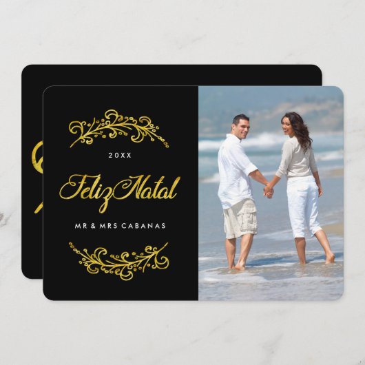 Kaarten van de Foto van Feliz de Geboorte (Voorkant / Achterkant)