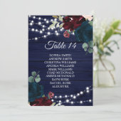 Kaarten van de houten plank van Marsala en Navy Fl (Staand voorkant)