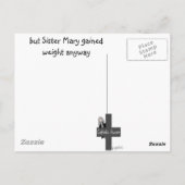 Kaarten van de katholieke non Funny "Walking the D (Achterkant)