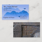 Kaarten van de kerk visitekaartje (Voorkant / Achterkant)