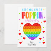 Kaarten van de klasse pop-IT-Valentijnsdag (Voorkant / Achterkant)