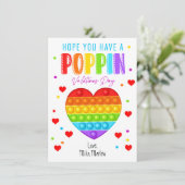 Kaarten van de klasse pop-IT-Valentijnsdag (Staand voorkant)