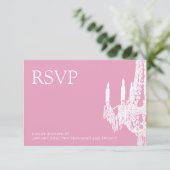 Kaarten van de luzerne van Classy Pink RSVP (3,5 x Kaartje (Staand voorkant)