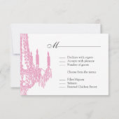 Kaarten van de luzerne van Classy Pink RSVP (3,5 x Kaartje (Achterkant)