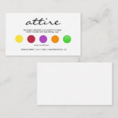 Kaarten van de minimalistische bendriewet (Voorkant / Achterkant)