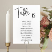 Kaarten van de moderne Black White Wedding Seating