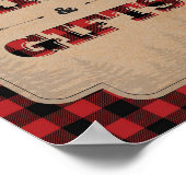 Kaarten van de partij Rustic Flannel en steunbetui Poster (Hoek)