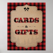 Kaarten van de partij Rustic Flannel en steunbetui Poster (Voorkant)