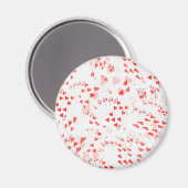 Kaarten van de poker harten recht Flush Pattern; Magneet (Voorkant / Achterkant)