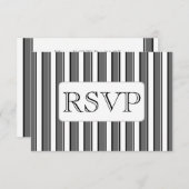 Kaarten van de Streep RSVP van de douane de Grijze (Voorkant / Achterkant)