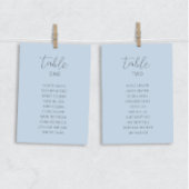 Kaarten van de Stusty Blue Wedding Table Seating C