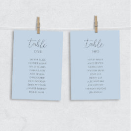 Kaarten van de Stusty Blue Wedding Table Seating C