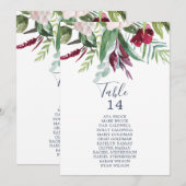 Kaarten van de Tropische Breeze Tabel Aantal zitpl (Voorkant / Achterkant)