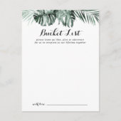 Kaarten van de Tropische Greenery White Wedding Bu (Voorkant)